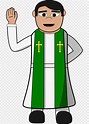 Pastor, Priest, Christian, Cartoon, Clip-art, Robe, Cleric, Man ...