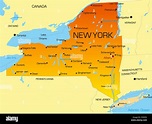 Mapa Del Estado De Nueva York - World Map