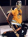 Mike Liut as a Cincinnati Stinger Hockey Shot, Hockey Helmet, Hockey ...