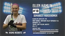 Ellen Hamlin (Class of 2018) Softball Skills Reel - YouTube