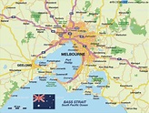 Map Of Australia Melbourne - Cities And Towns Map