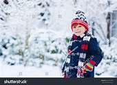 Winter Portrait Kid Boy Colorful Clothes Stock Photo 342761090 ...