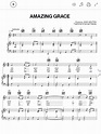 Amazing Grace: Noten für Klavier - einfache Versionen (PDF)