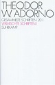 Gesammelte Schriften in 20 Bänden. Buch von Theodor W. Adorno (Suhrkamp ...
