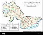 36 Neighborhood Map of Cambridge, MA Stock Photo - Alamy