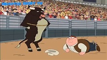 Family Guy - Peter rides the breeding bull - YouTube