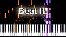 Michael Jackson Beat It Piano Tutorial Synthesia - YouTube