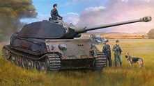 Panzer VI Tiger II with the Porsche turret Full HD Wallpaper and ...