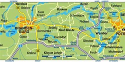 Karte von Mark Brandenburg (Region in Deutschland, Brandenburg) | Welt ...