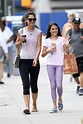 Katie Holmes and Suri Cruise are all smiles as they step out for stroll ...