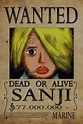 Wanted of Sanji from One Piece Print art gloss poster 17 x 24 | Etsy