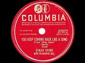 1946 HITS ARCHIVE: You Keep Coming Back Like A Song - Dinah Shore ...