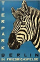 Vintage Tierpark Berlin Zoo Zebra Tourism Poster Print A3/A4 - Etsy
