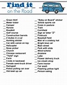 Printable Road Trip Games