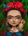 21 ilustraciones fanart de Frida Kahlo | Frida kahlo caricatura, Frida ...