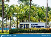 Cartel De Entrada a La Universidad Internacional De Florida Imagen de ...