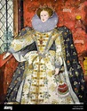 Retrato de la reina Isabel I de Inglaterra (1533-1603), la pintura de ...