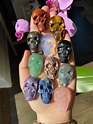 Mini Crystal Skulls/ Crystal Skull Carving Gemstone Skulls | Etsy