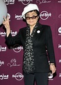 Hard Rock — Yoko Ono at Hard Rock Cafe New York in support of...