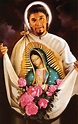 Juan Diego and on his tilma the image of Our Lady of Guadalupe Catholic ...