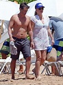 Shirtless Rob Lowe and his bikini-clad wife Sheryl Berkoff get stuck ...