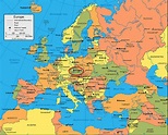 Europe Map Prague