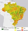 Estudo inédito traz mapas dos solos brasileiros vulneráveis à erosão ...