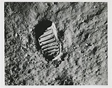 The footprint on the Moon, July 16-24, 1969, Buzz Aldrin [Apollo 11 ...