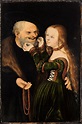 Lucas Cranach the Elder - The Unequal Couple(Old_Man_in_Love) | Lucas ...