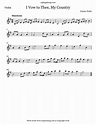 Holst - I Vow to Thee My Country | Violin sheet music, Sheet music ...