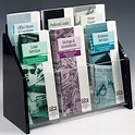 Leaflet Display | Clear Pamphlet Rack with Black Ends