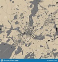 Mapa De La Ciudad De Chelmsford Essex Al Este De England England Uk ...