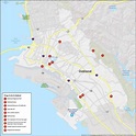 Mapa de Oakland, California