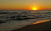 Foto gratis: tramonto, spiaggia, sole, acqua, alba, mare, oceano, vista ...
