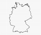 Printable Outline Map Of Germany, HD Png Download , Transparent Png ...