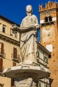 Premium Photo | Fountain of our lady verona in piazza delle erbe at ...