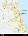 Mapa de la ciudad de chicago Imágenes vectoriales de stock - Página 2 ...