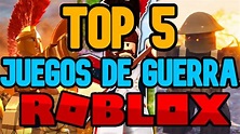 💥TOP 5 - LOS MEJORES JUEGOS DE GUERRA EN ROBLOX💥| TOP 5 ROBLOX | 2022 ...