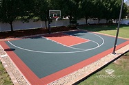 Half-Court basketball court for your backyard by VersaCourt. Outdoor ...
