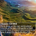 Genesis 3 Scripture Images - Genesis Chapter 3 WEB Bible Verse Pictures