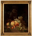 Joseph Rhodes, Still life with fruits, grapes and a dead bird. - Bukowskis