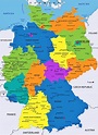 Mapa de ciudades de Alemania - OrangeSmile.com
