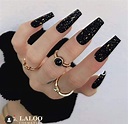 50+ ACRILICAS NEGRAS【Diseño de Uñas】IDEAS 🖤🖤 【Lo Mejor de 2024