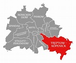 El Rojo Del Distrito De Una Ciudad De Treptow-Koepenick Destac? En El ...