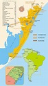 Playas de Brasil: Mapa Litoral Costero del Estado de Rio Grande do Sul