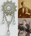 Broche de Perlas & Diamantes : Princesa Mary Adelaida de Cambridge ...