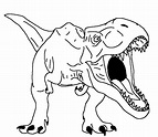 Dibujos para colorear T Rex para imprimir gratis