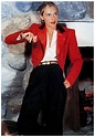 “Slim” Keith at home in outfit she designed herself, photo by John ...