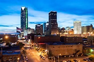 Downtown Oklahoma City skyline at sunset. - James Pratt