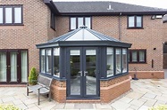 Our conservatories are available in darker colours as well - Ultraframe ...